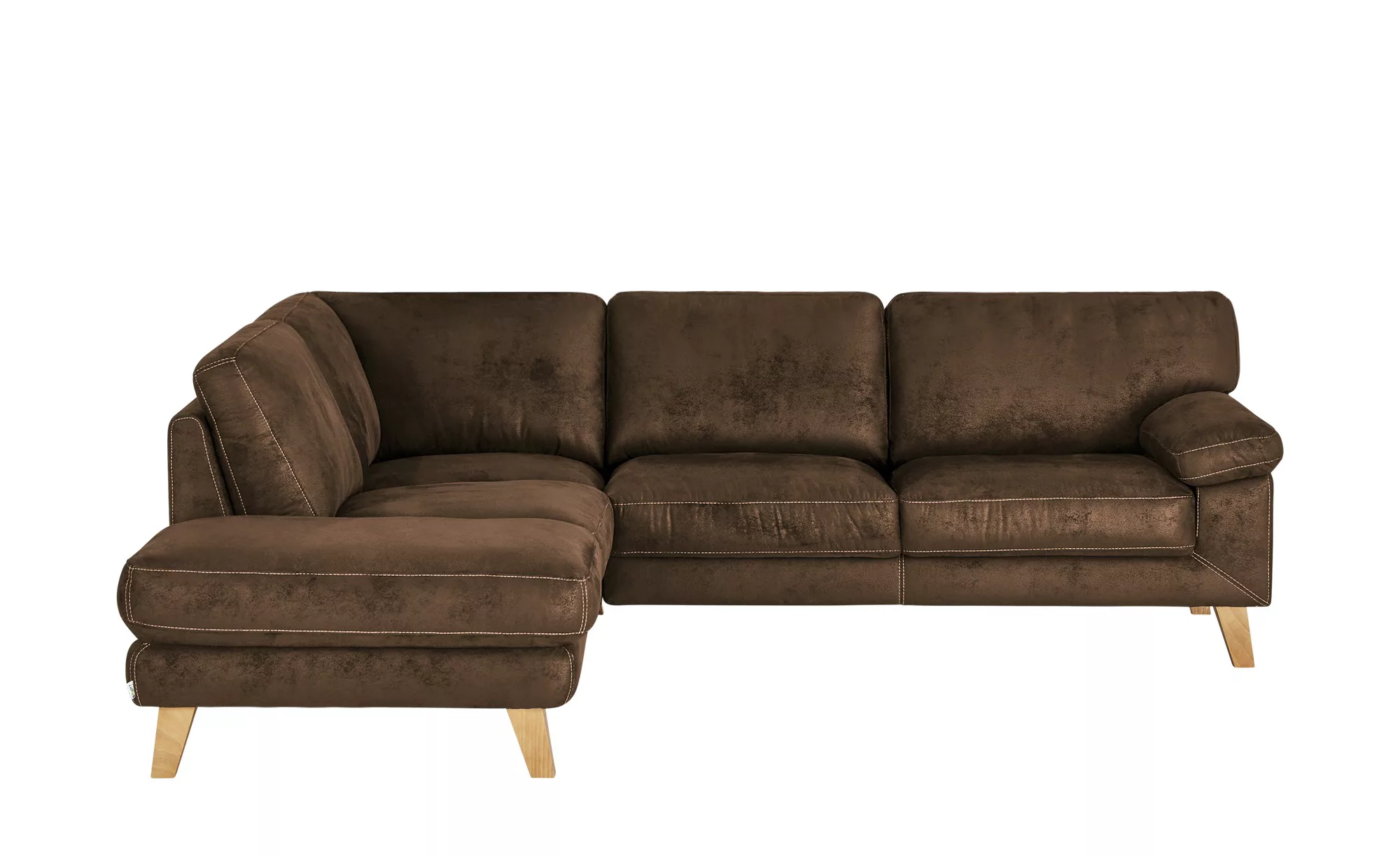 smart Ecksofa - braun - 82 cm - Polstermöbel > Sofas > Ecksofas - Möbel Kra günstig online kaufen