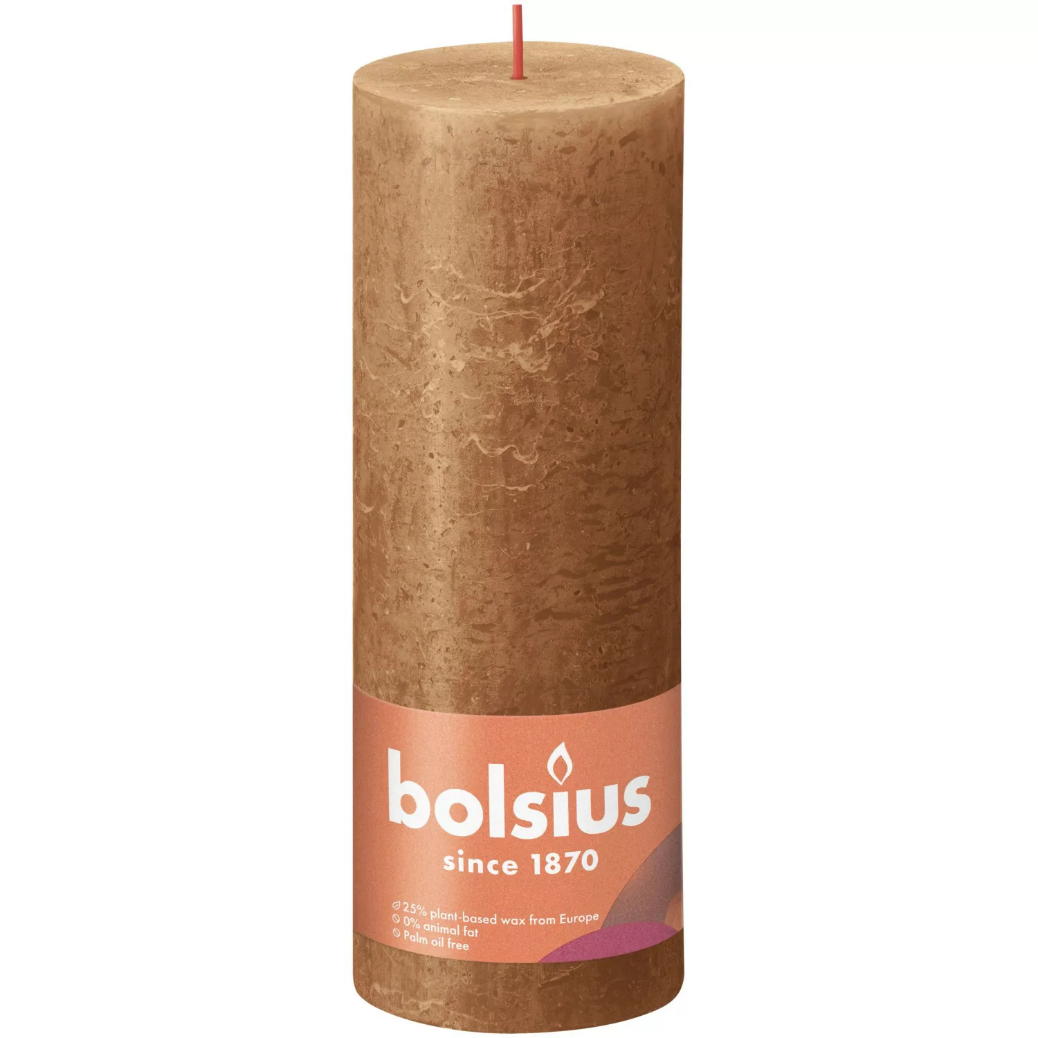 Bolsius Rustik-Kerze Shine 190/68 mm Gewürzbraun günstig online kaufen