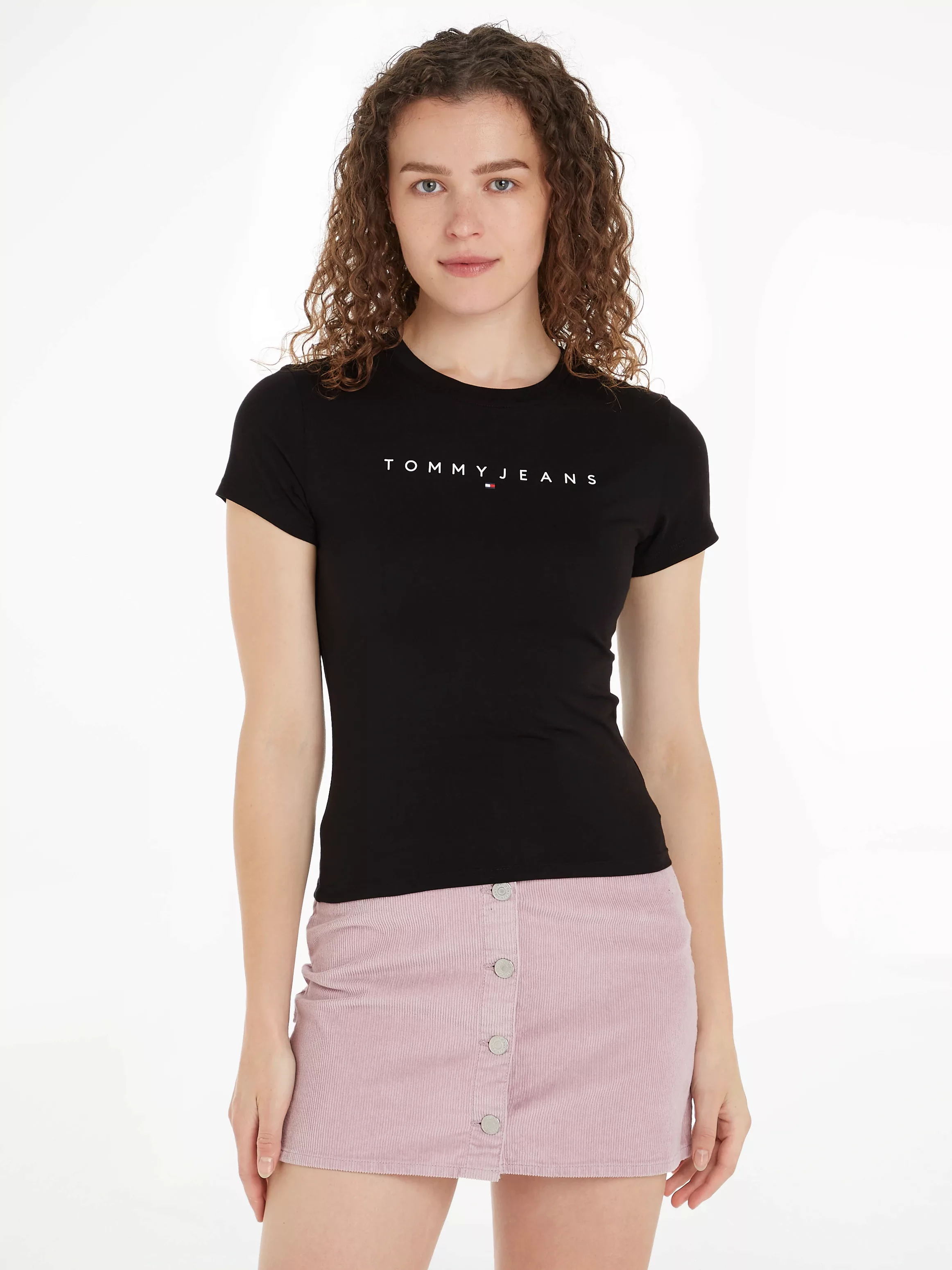 Tommy Jeans Kurzarmshirt "TJW SLIM LINEAR TEE EXT", mit Tommy Jeans Linear günstig online kaufen