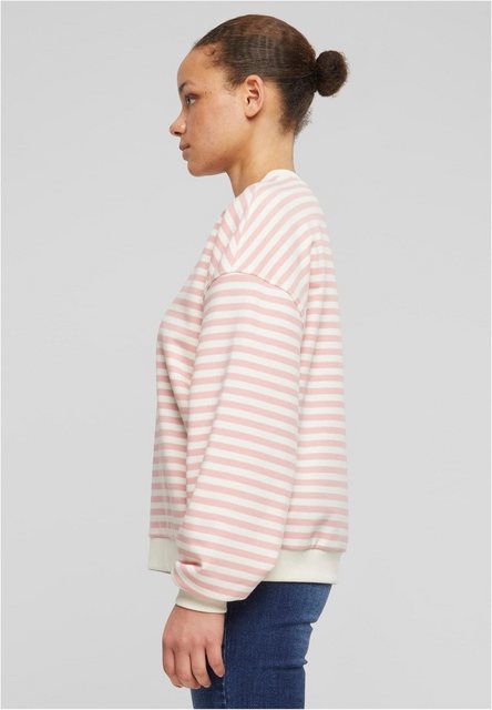 URBAN CLASSICS Rundhalspullover Ladies Oversized Striped Crewneck günstig online kaufen