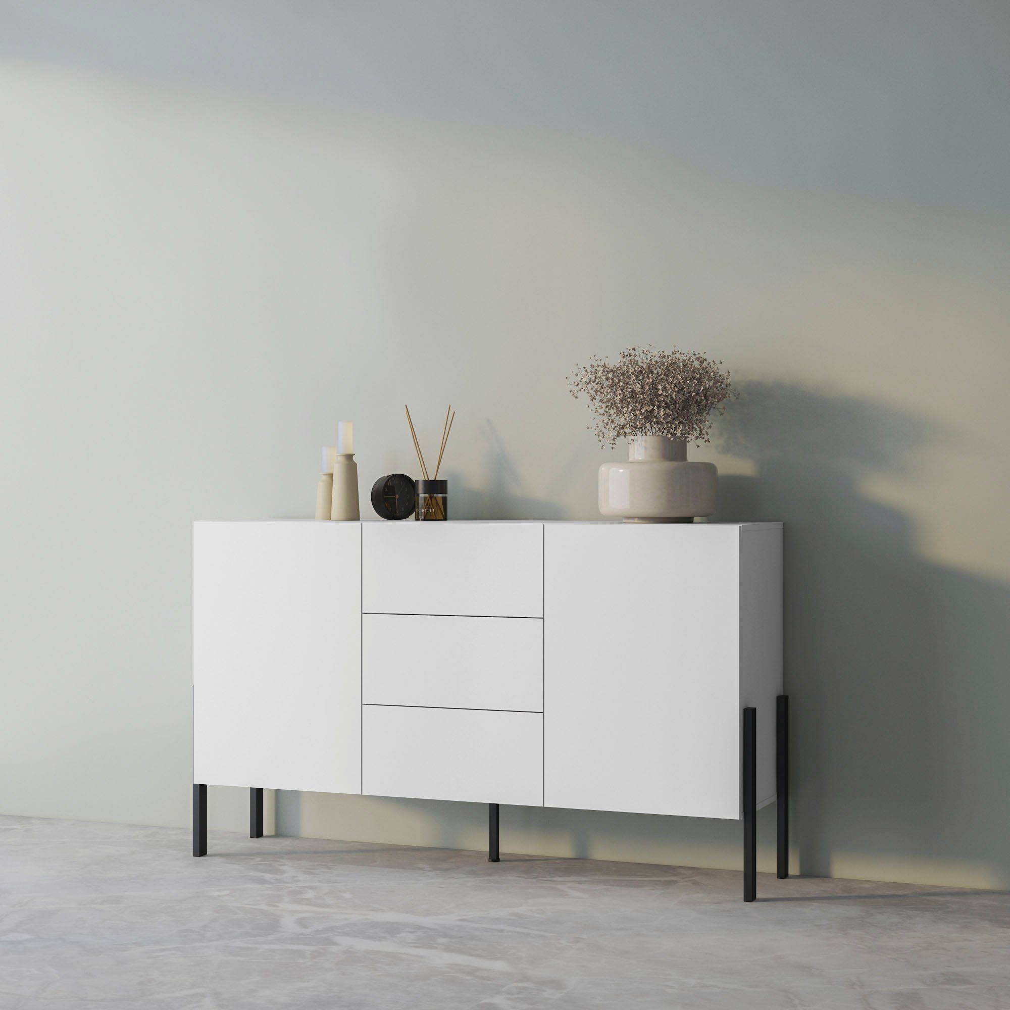 INOSIGN Sideboard "Jukon, Breite 150 bzw.180 cm, moderne grifflose Kommode" günstig online kaufen