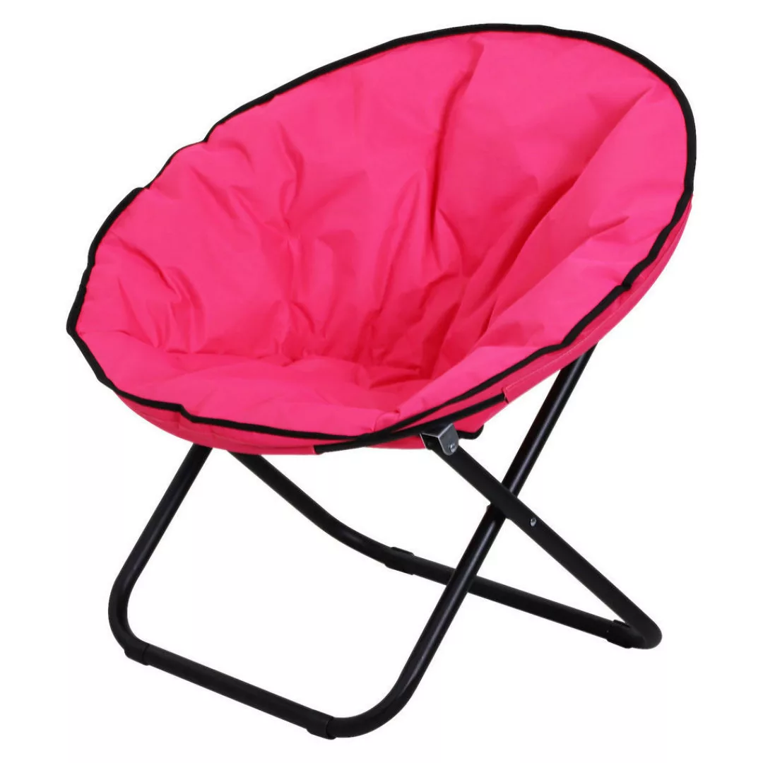 Outsunny Campingstuhl pink Kunststoff B/H/L: ca. 80x75x80 cm günstig online kaufen