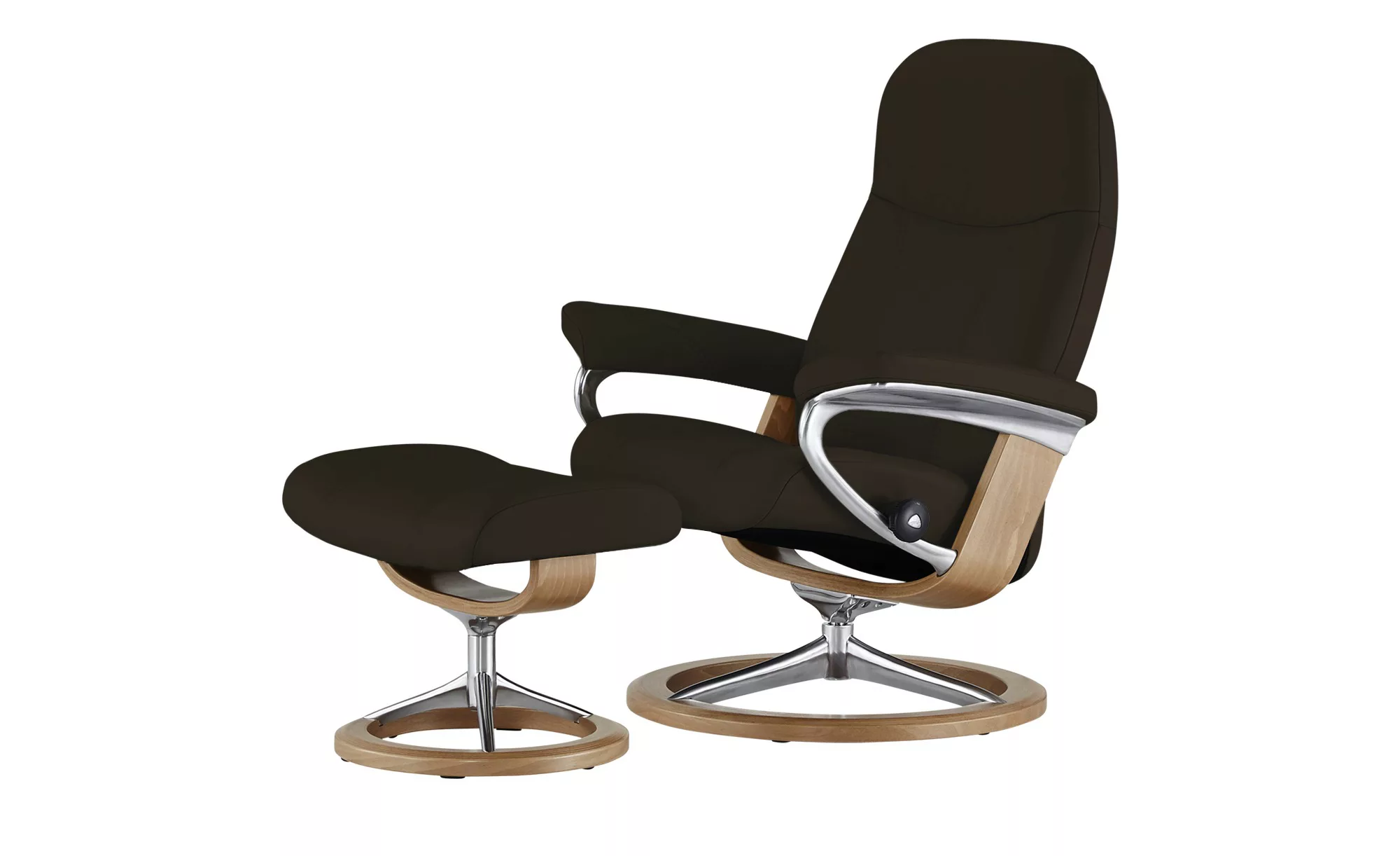 Stressless Relaxsessel mit Hocker  Consul - braun - 76 cm - 100 cm - 71 cm günstig online kaufen