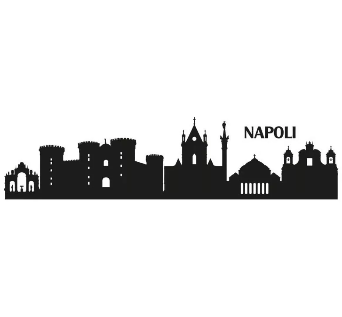 Wall-Art Wandtattoo "XXL Stadt Skyline Napoli 120cm", (1 St.) günstig online kaufen