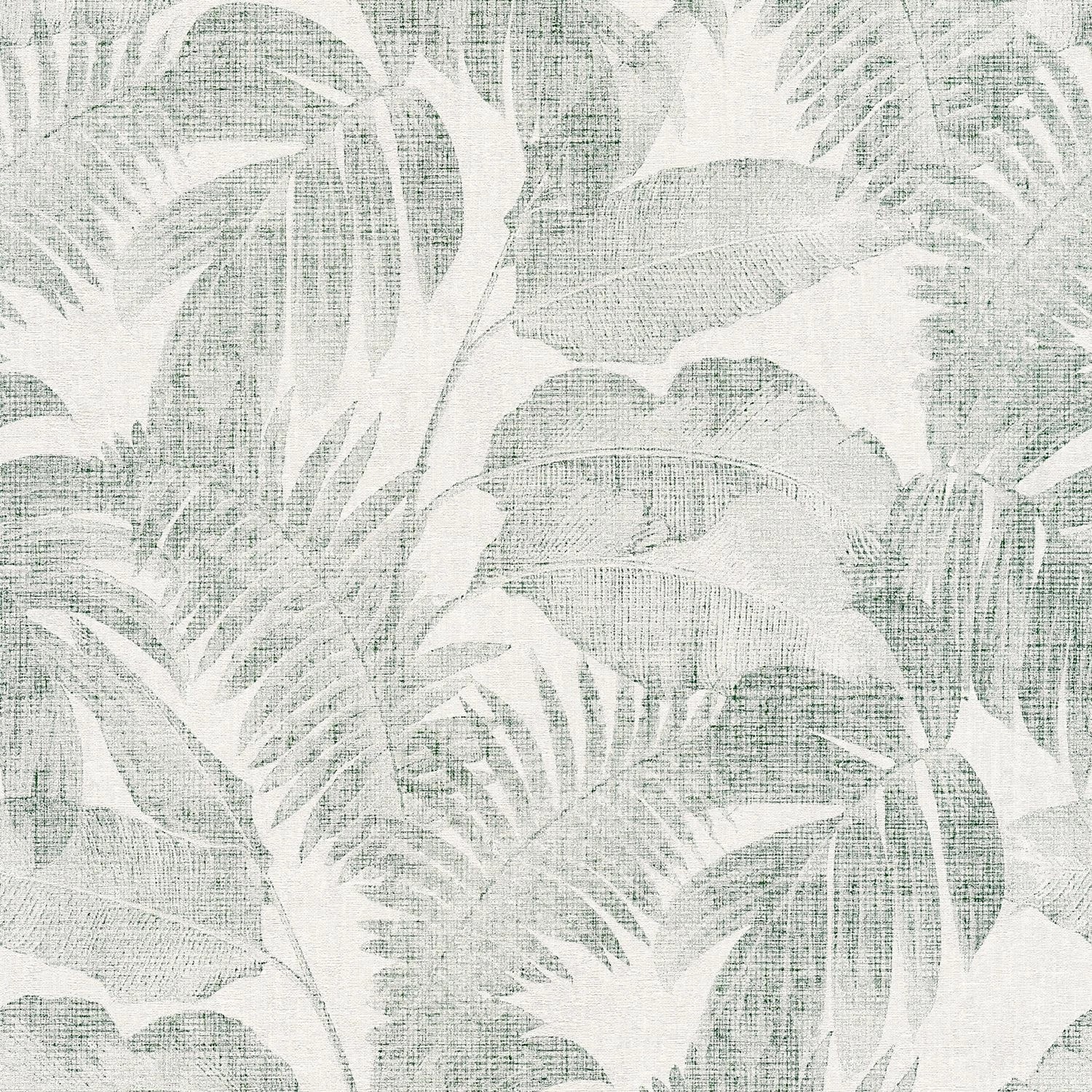 PROFHOME 373964-GU Natur Tapete Floral Matt Grün Creme Beige 0,53 m x 10,05 günstig online kaufen