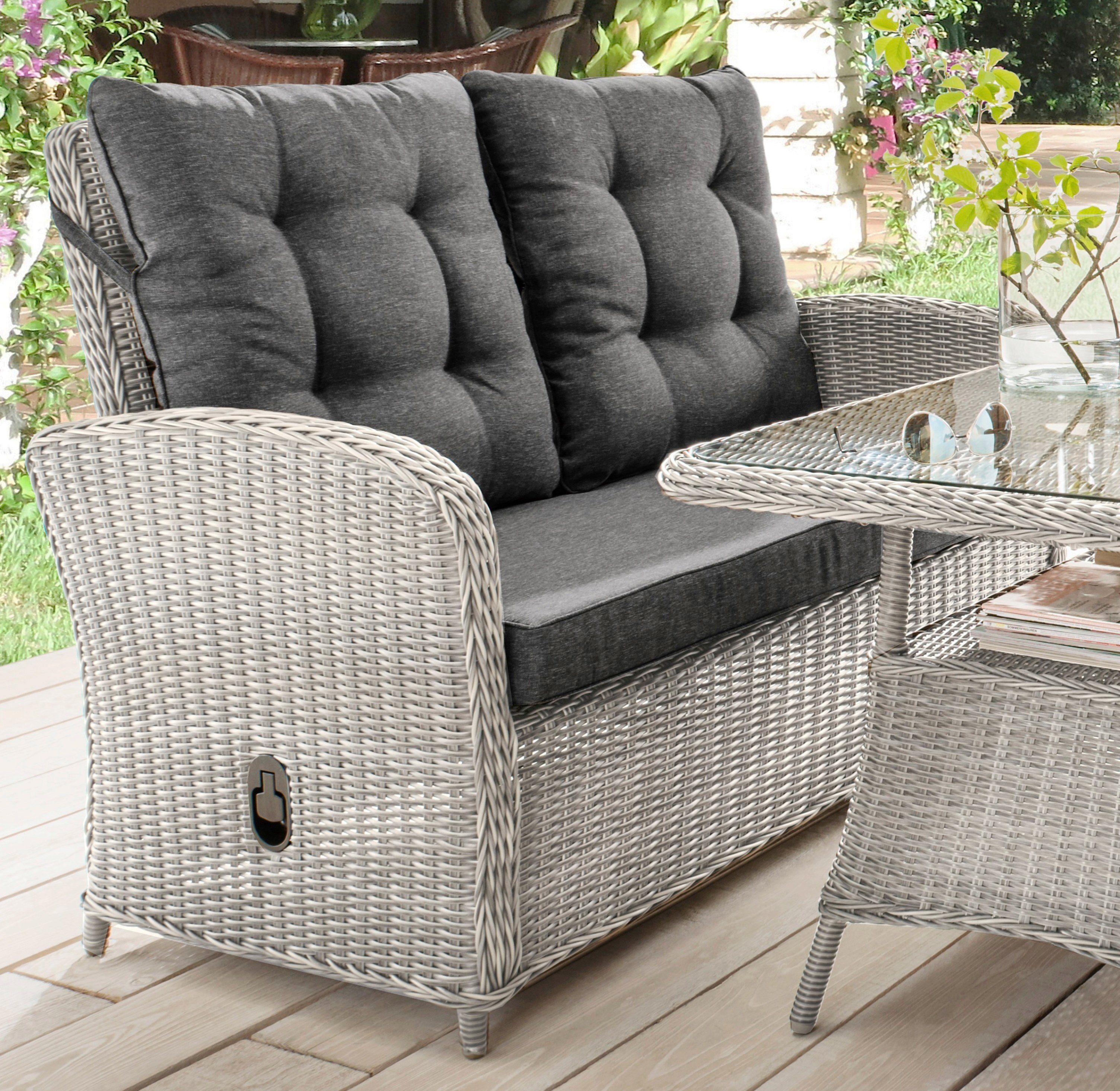 Destiny Loungesofa MERANO II, Aluminium, Polyrattan, günstig online kaufen