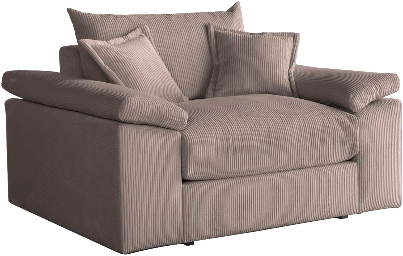 Home affaire XXL-Sessel "Soft&Cosy", in Cord, inklusive 2 Zierkissen günstig online kaufen