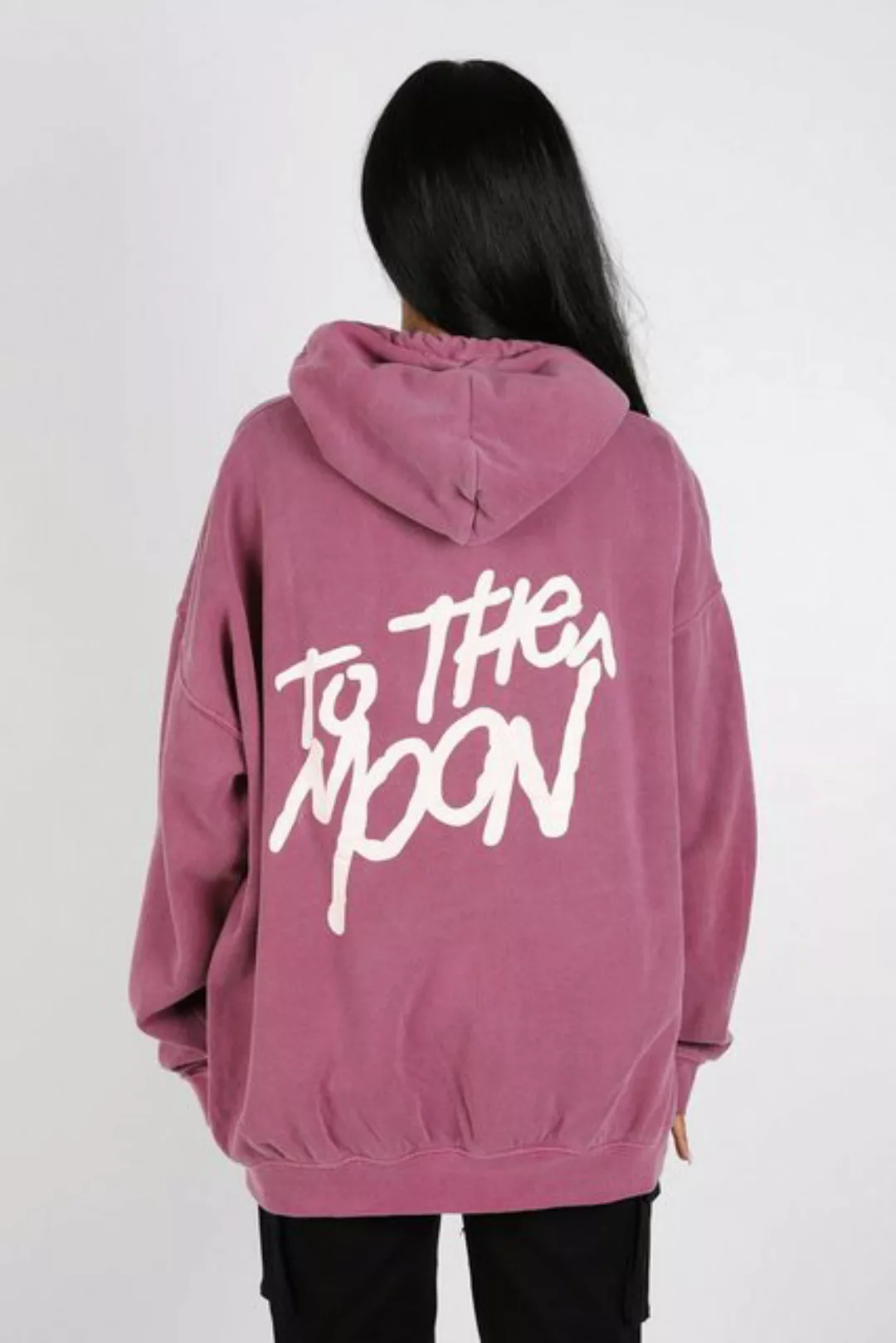 Worldclassca Hoodie Worldclassca Oversized Hoodie Print TO THE MOON Kapuzen günstig online kaufen