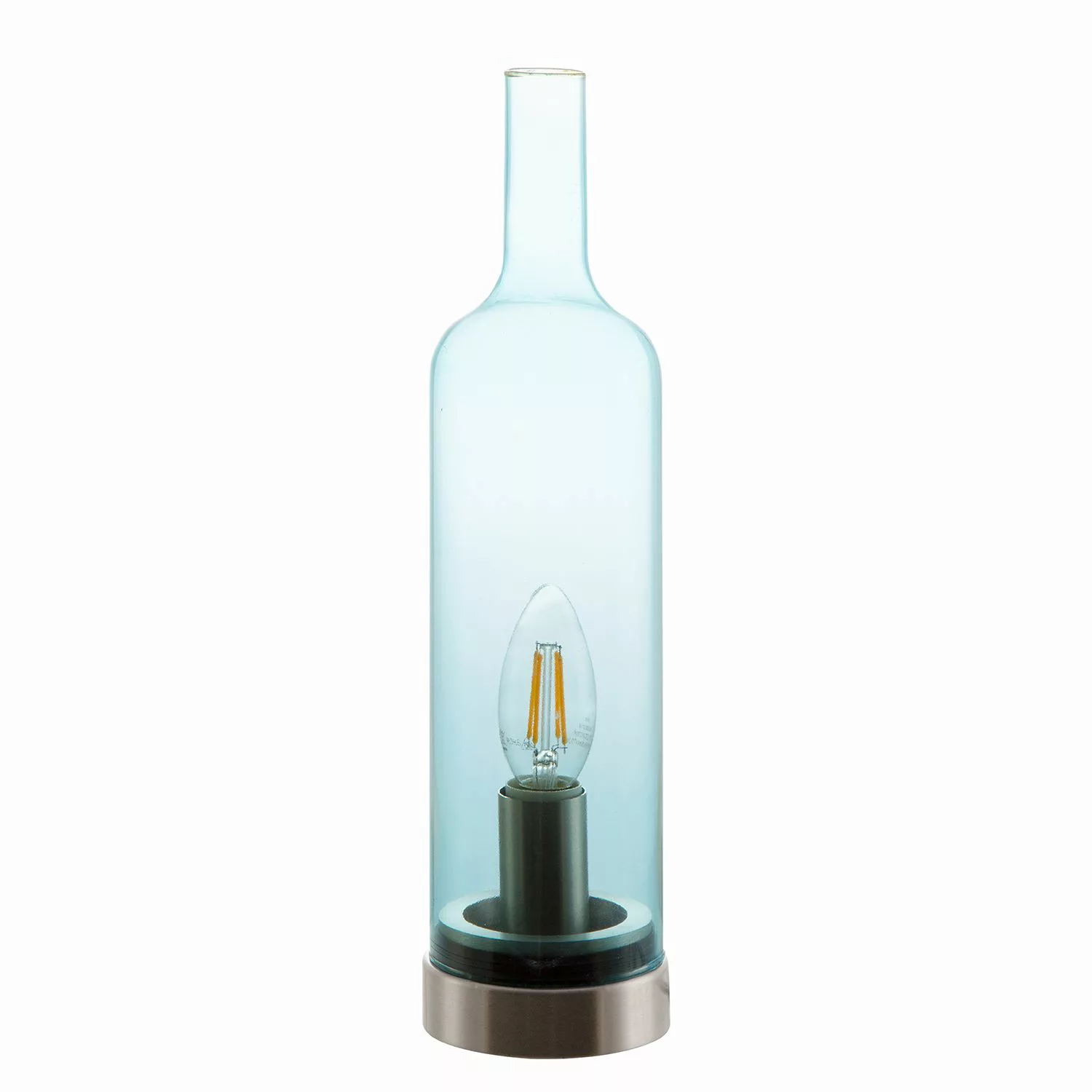 Glas-Tischleuchte Bottle, amber günstig online kaufen