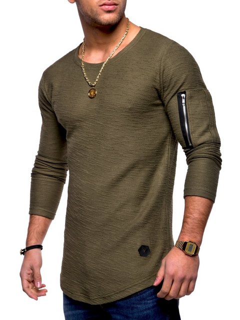 behype Sweatshirt JESPER mit cooler Armtasche günstig online kaufen