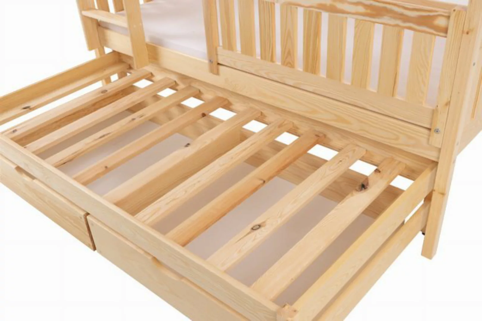 storez24 Kinderbett Xenia, mit Schubladen und Lattenrost, Sicherheitsbarrie günstig online kaufen