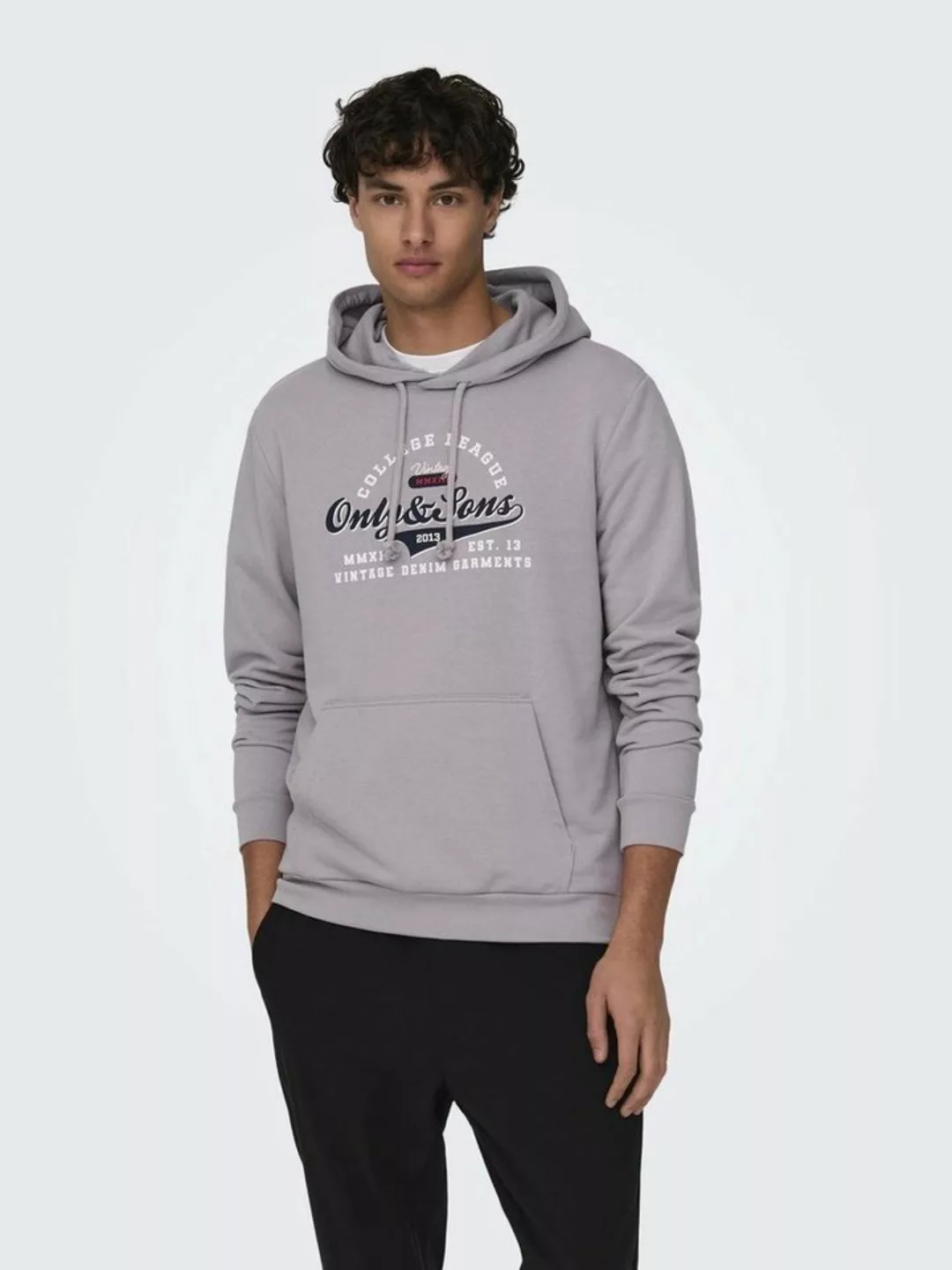 ONLY & SONS Kapuzensweatshirt ONSLENNY REG VINTAGE PRINT HOOD SWEAT günstig online kaufen