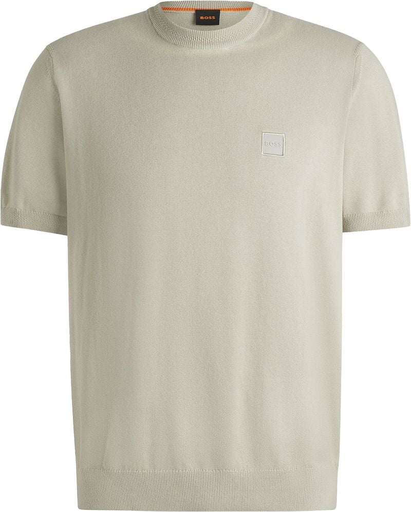BOSS Knitted T-shirt Kanache Ecru - Größe XXL günstig online kaufen