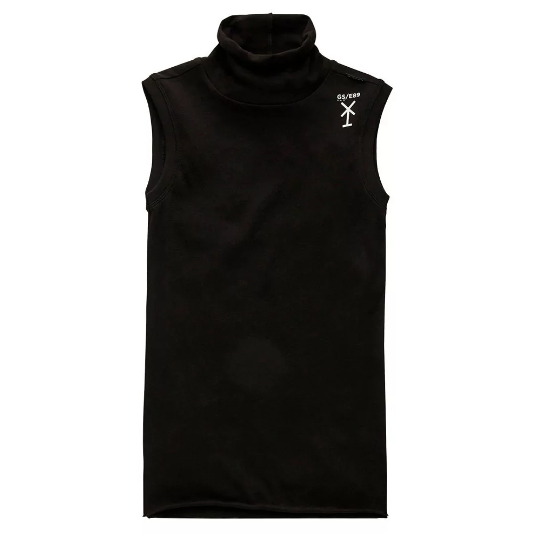 G-star Slim Rib Ärmellos Stehkragen T-shirt L Dk Black günstig online kaufen