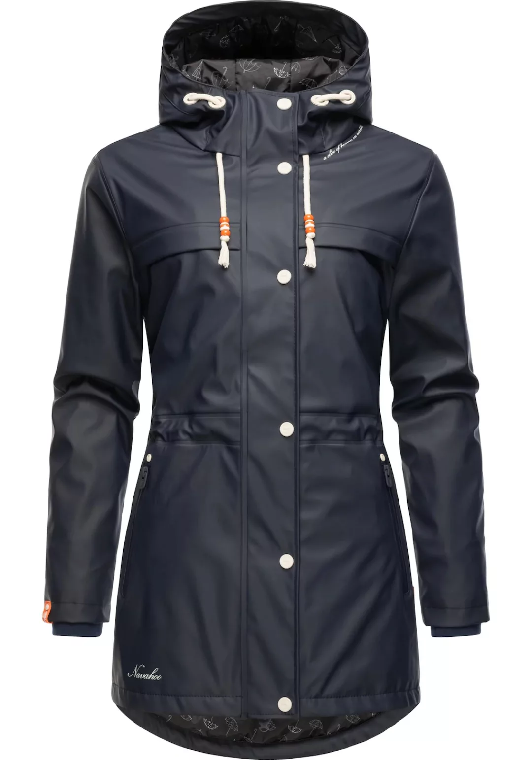 Navahoo Regenmantel "Rainy Forest", modischer Damen Outdoor Regenparka günstig online kaufen