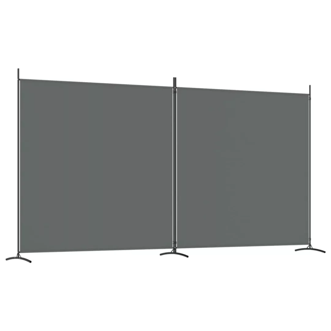 Vidaxl 2-tlg. Paravent Anthrazit 348x180 Cm Stoff günstig online kaufen