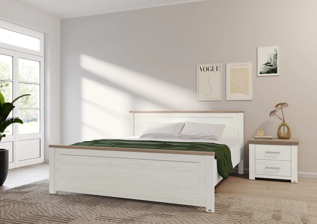 set one by Musterring Bett "York Schlafen", (1 tlg.), Doppelbett 180 x 200 günstig online kaufen