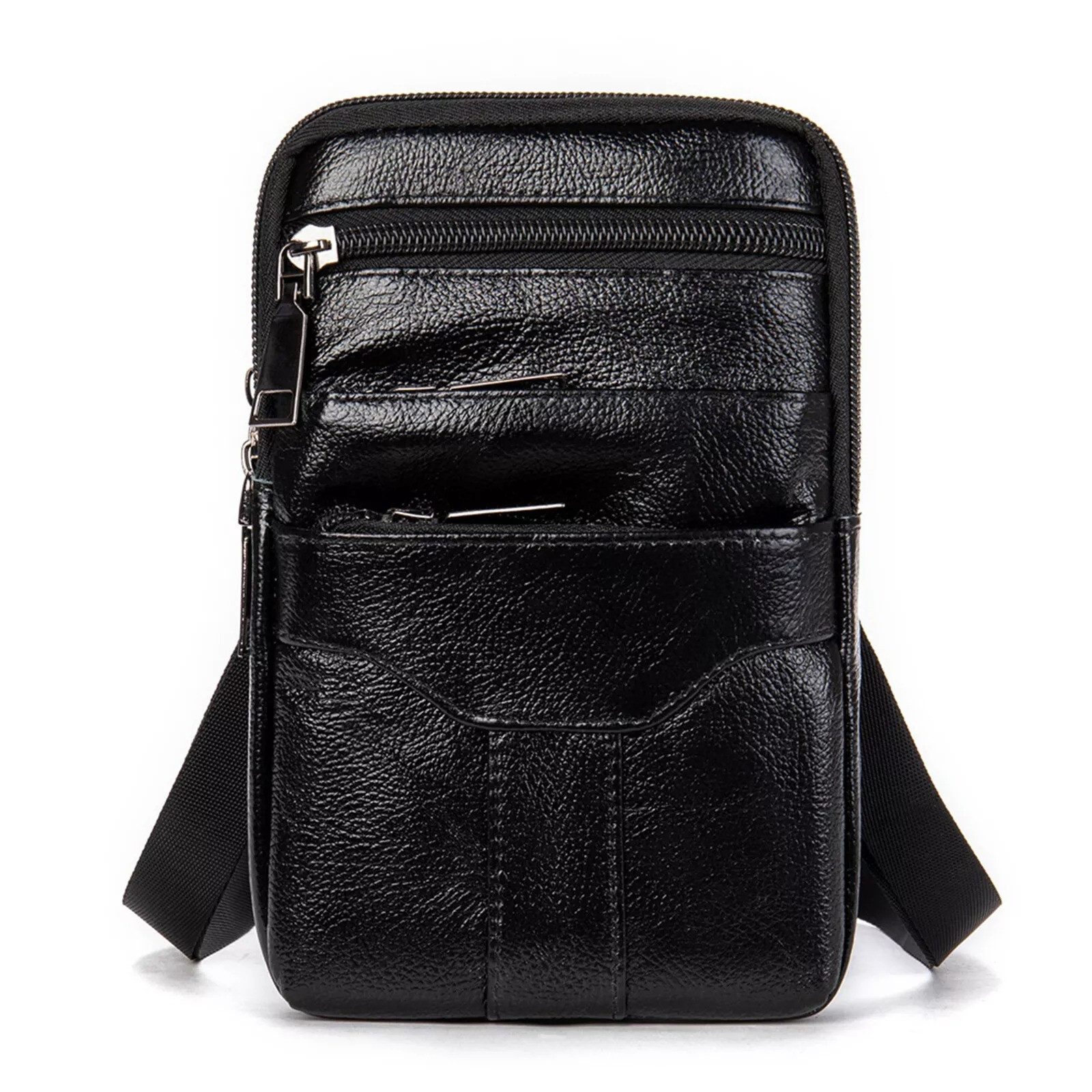 YUBRO-STUDIO Umhängetasche Herren Leder Umhängetasche Mehrfach-Taschen günstig online kaufen