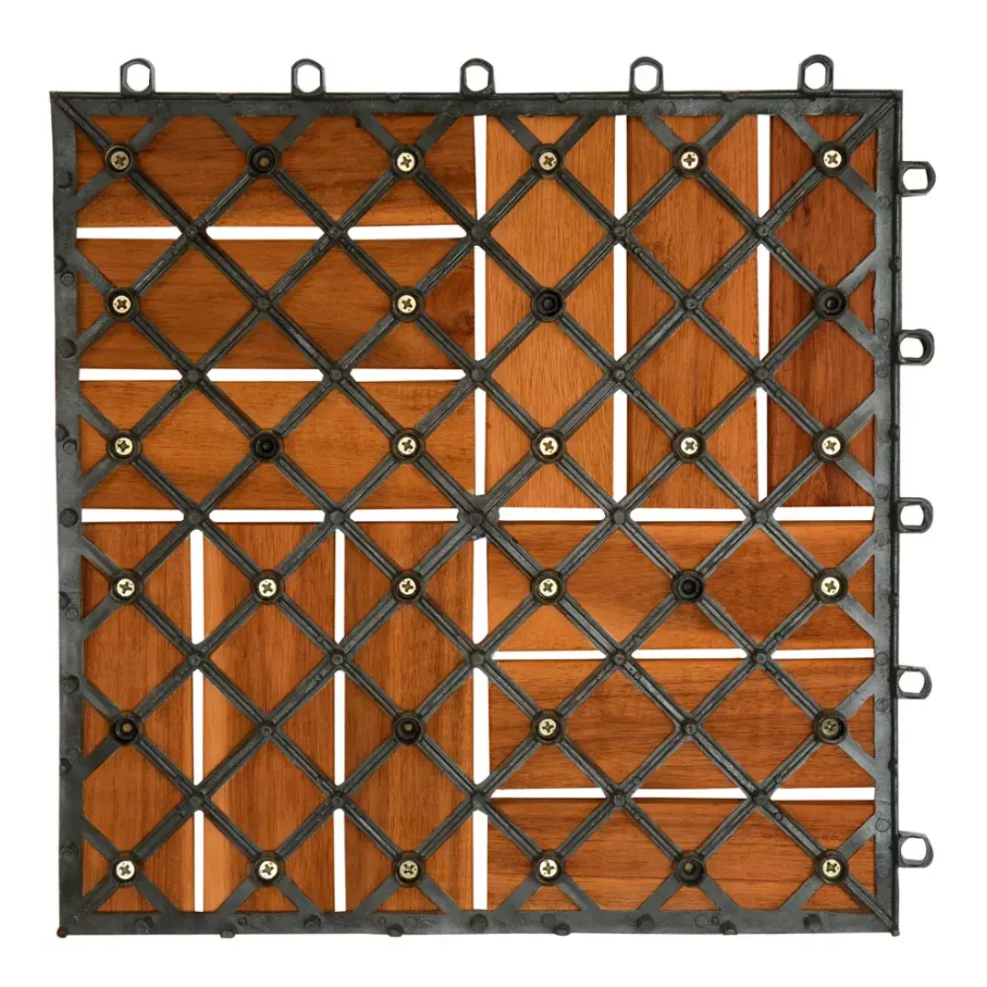 Holzfliese Akazie Mosaik 66er-Set 30x30cm günstig online kaufen