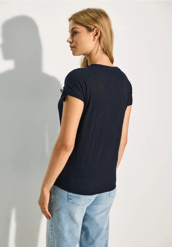 T-Shirt mit Burn-Out Muster günstig online kaufen