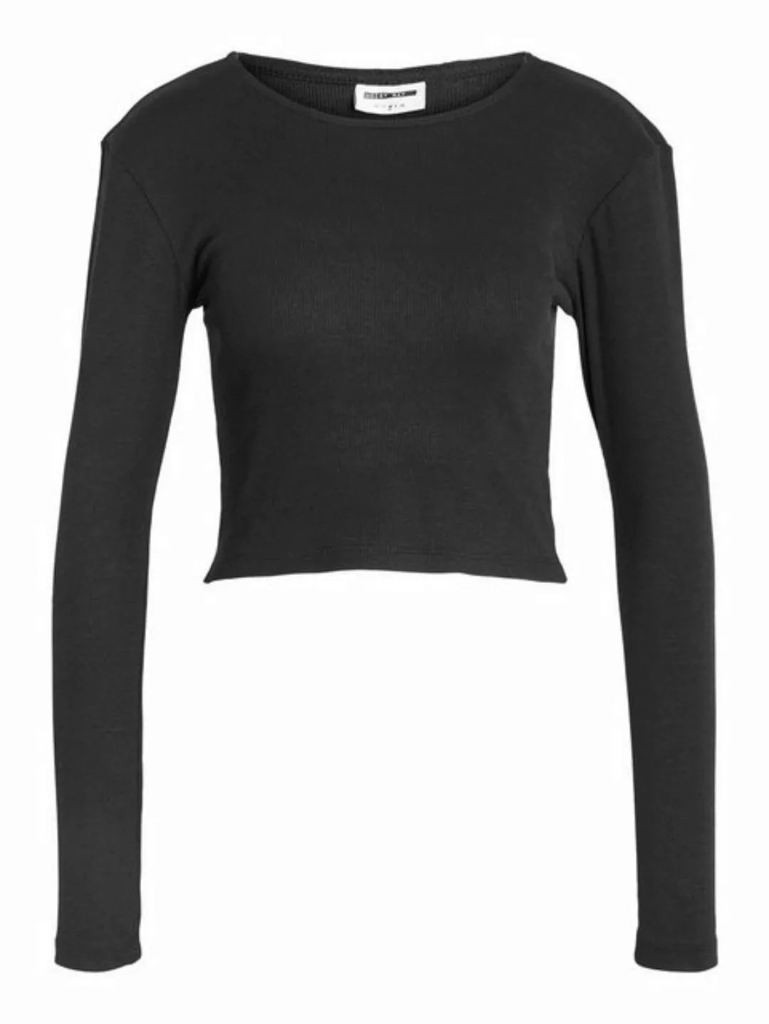 Noisy may T-Shirt Langarm Crop Top NMMAYA 5268 in Schwarz-2 günstig online kaufen