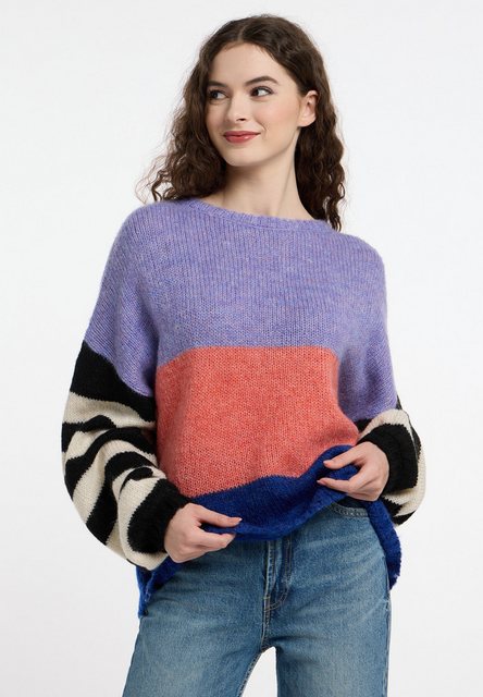 Frieda & Freddies NY Strickpullover Oversize-Pullover mit dezenten Farbdeta günstig online kaufen