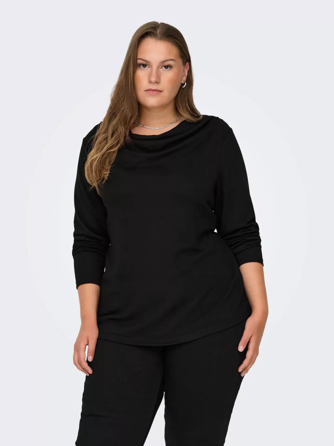 ONLY CARMAKOMA Wasserfallshirt CARALBA MIRSE L/S WATERFALL TOP JRS günstig online kaufen