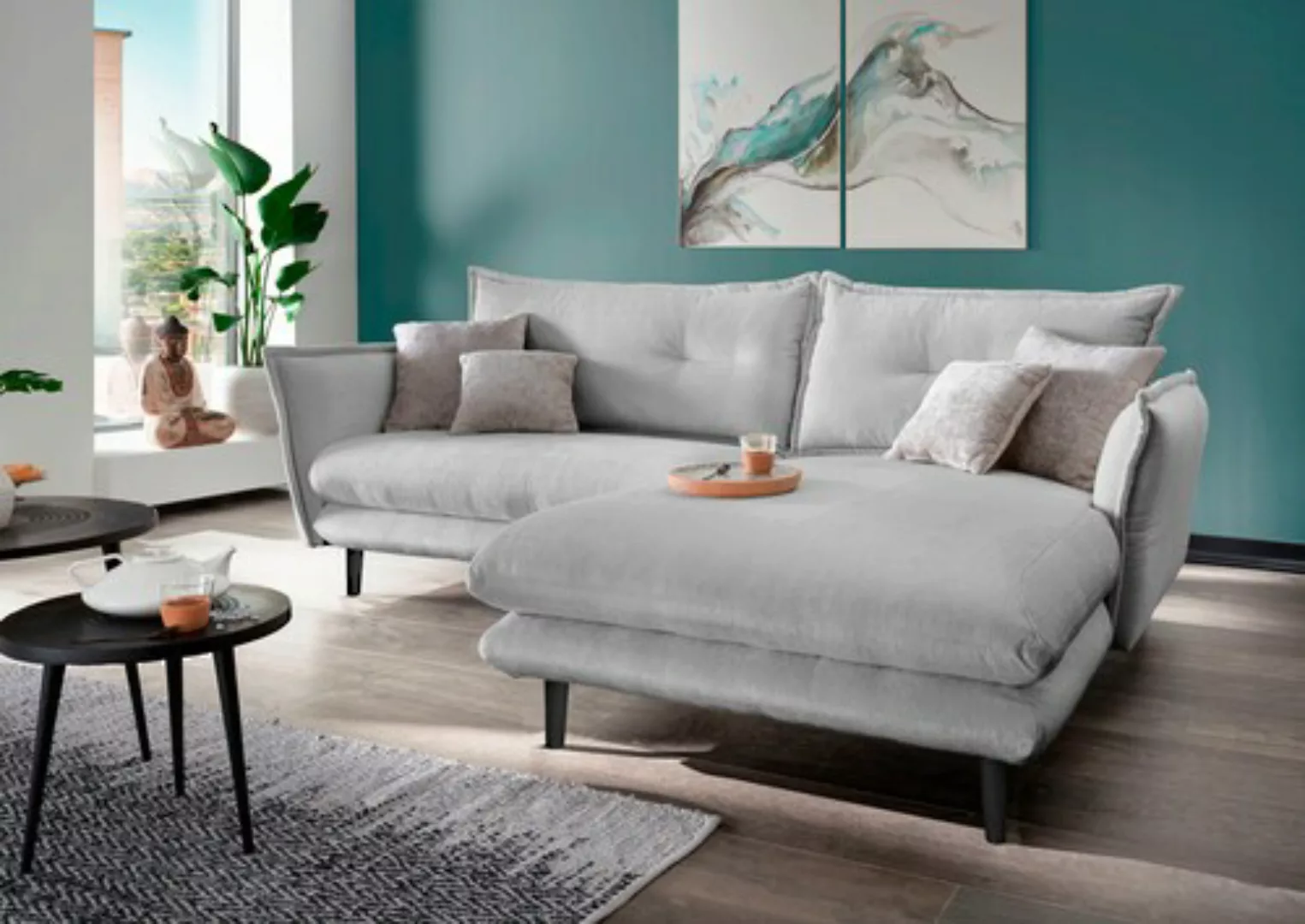 INOSIGN Ecksofa »Lazio«, in verschiedenen Bezugsqualitäten und Farben liefe günstig online kaufen