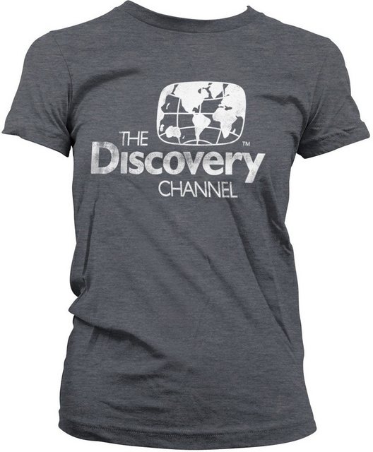 Discovery T-Shirt Distressed Logo Girly Tee günstig online kaufen