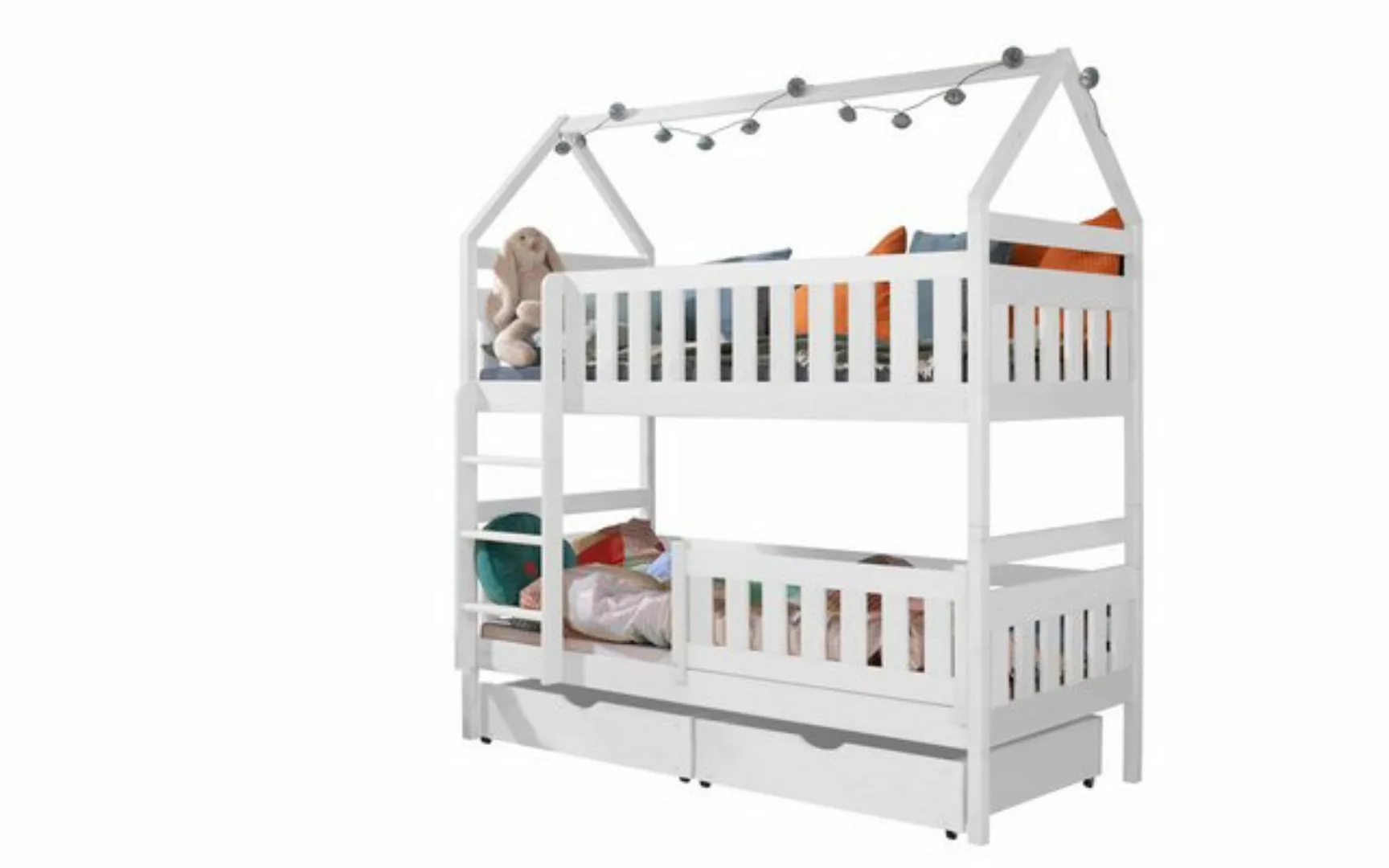 storez24 Hausbett Kinderbett Fiona, Hausbett, mit Überdachung, inkl. Holzle günstig online kaufen