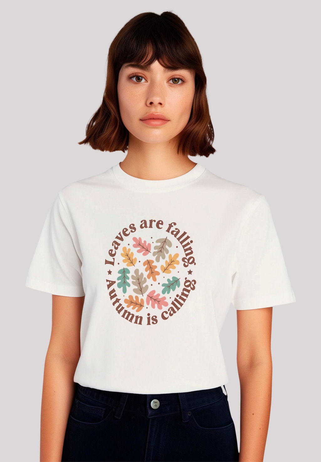 F4NT4STIC T-Shirt "Leaves are falling Autumn is calling", Premium Qualität günstig online kaufen