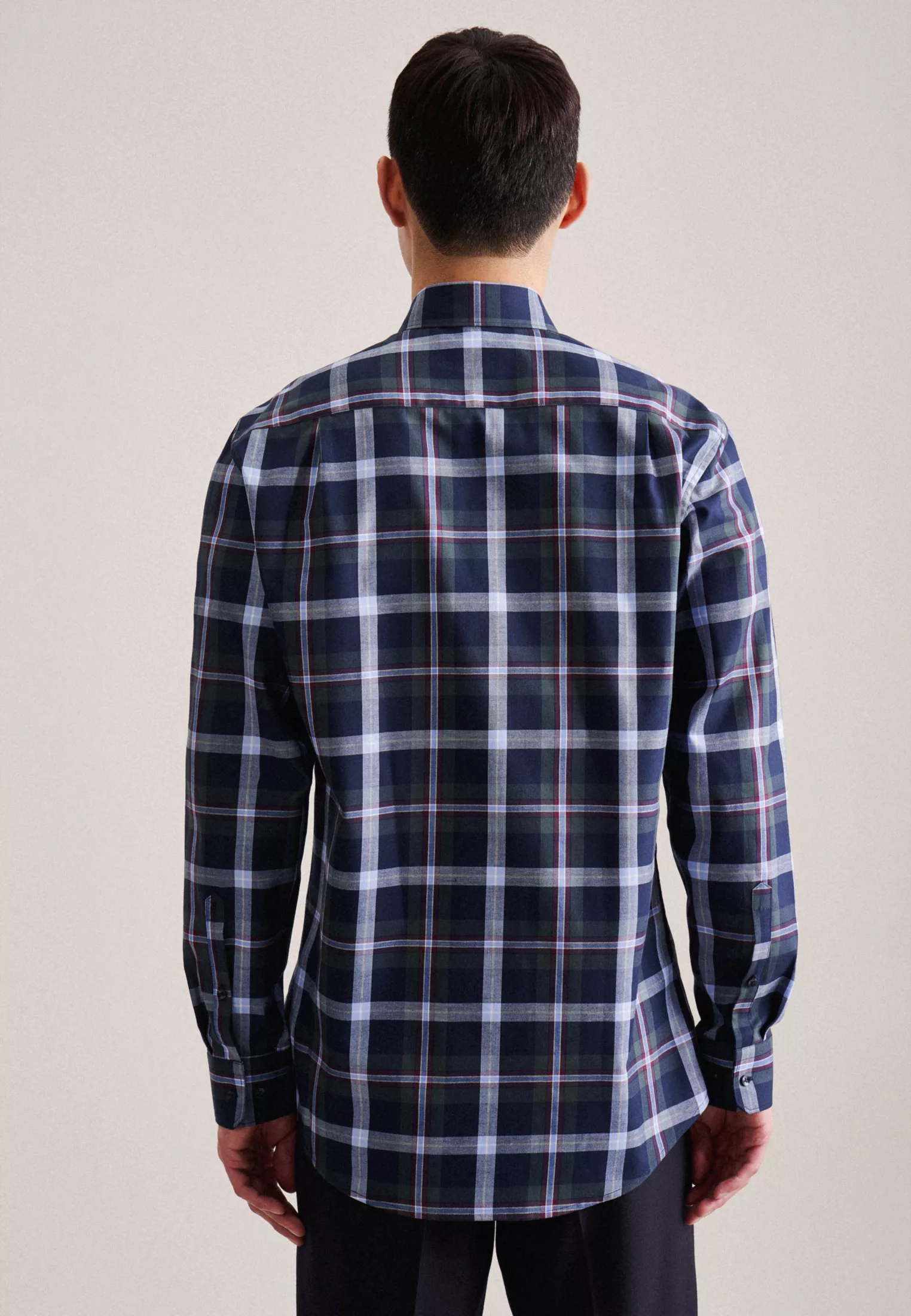 seidensticker Flanellhemd "Regular", Regular Langarm Button-Down-Kragen Kar günstig online kaufen