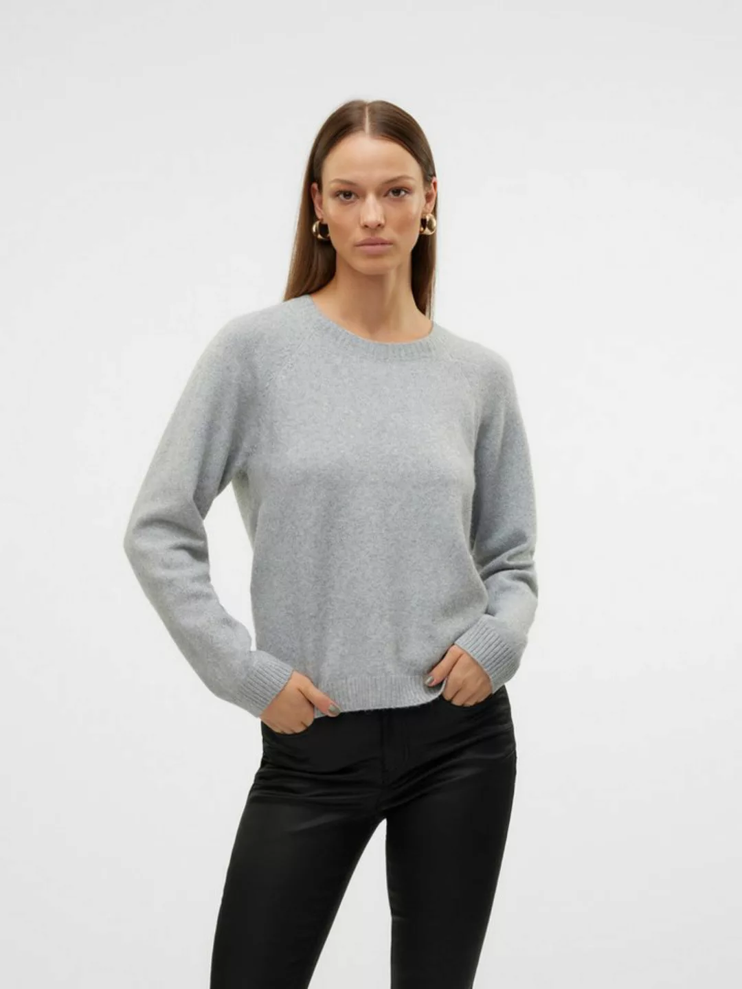 Vero Moda Rundhalspullover VMDOFFYSHINE LS O-NECK BLOUSE REP NOOS günstig online kaufen