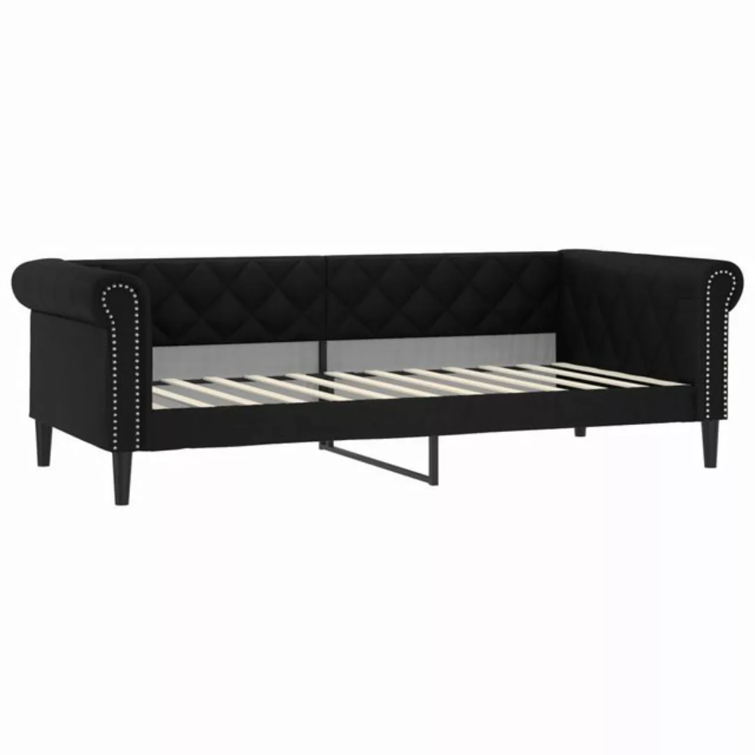 vidaXL Bett, Tagesbett Schwarz 80x200 cm Kunstleder günstig online kaufen