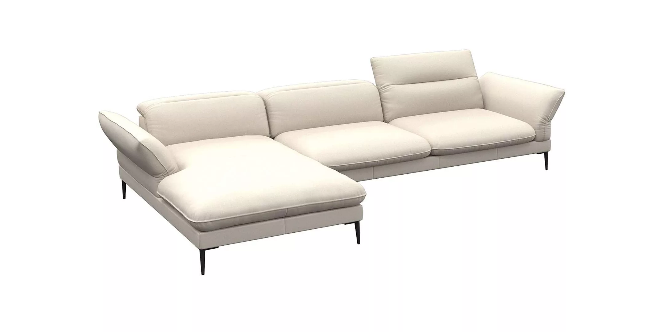 FLEXLUX Ecksofa »Salino, Funktionssofa mit Recamiere, Relaxsofa, Ecksofa«, günstig online kaufen