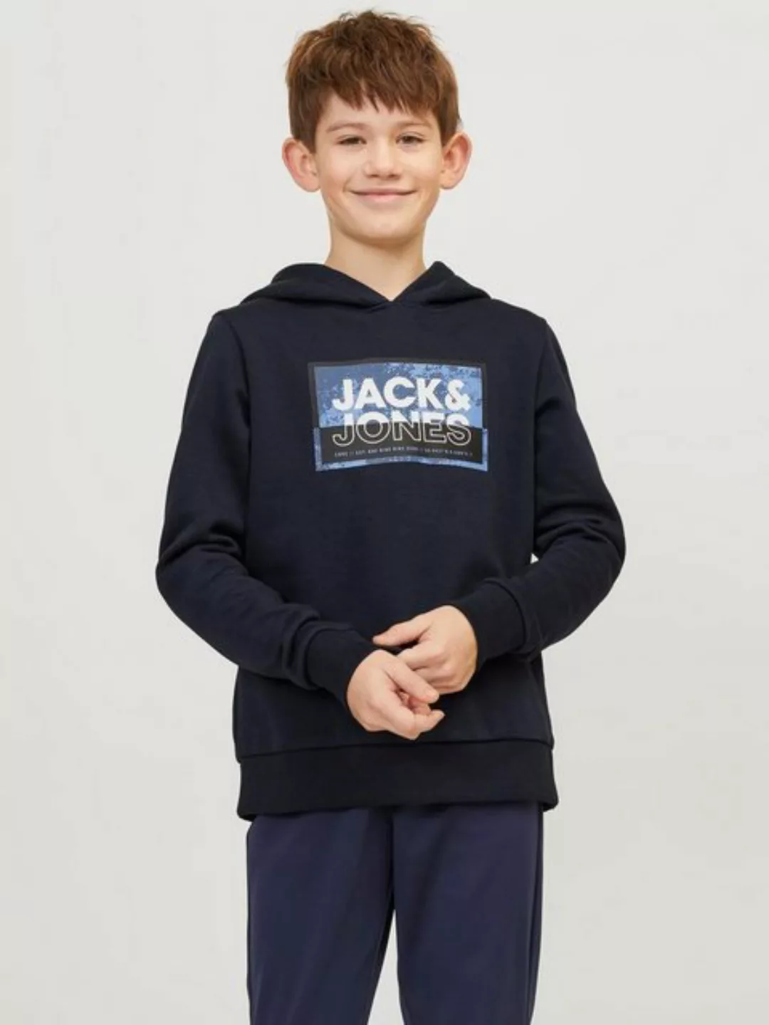 Jack & Jones Junior Hoodie JCOLOGAN SS24 PRINT SWEAT HOOD SN JNR günstig online kaufen
