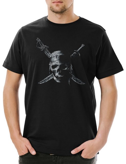 Urban Backwoods Print-Shirt Pirate Skull Herren T-Shirt Piraten Pirates of günstig online kaufen