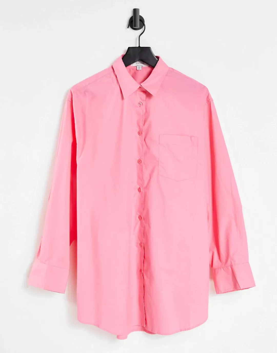 Aria Cove – Oversize-Hemdkleid in Rosa günstig online kaufen