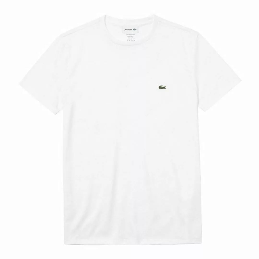 Lacoste T-Shirt Crew Neck Cotton mit kleinem Krokodil auf der Brust günstig online kaufen