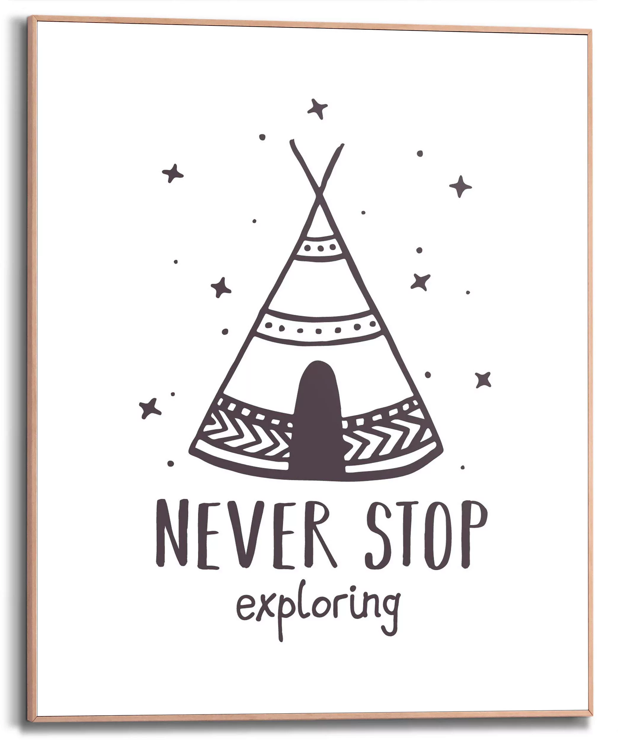 Reinders Bild mit Rahmen "Never Stop Exploring", (1 St.) günstig online kaufen