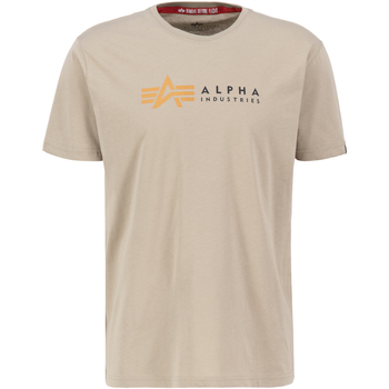 Alpha Industries  T-Shirts & Poloshirts Alpha Label T-Shirt - vintage sand günstig online kaufen