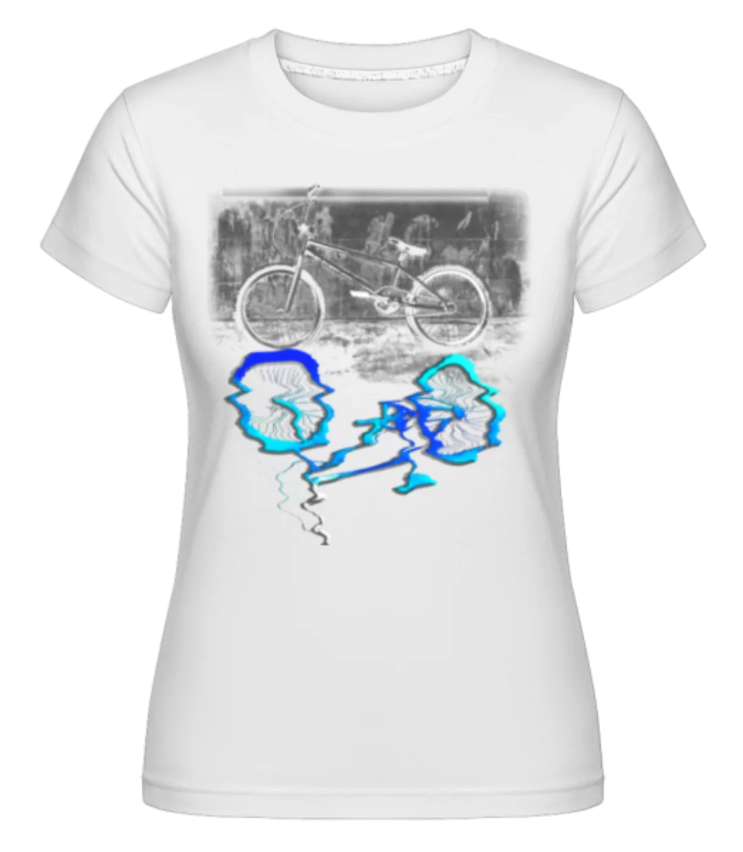 Fahrrad Pfütze · Shirtinator Frauen T-Shirt günstig online kaufen