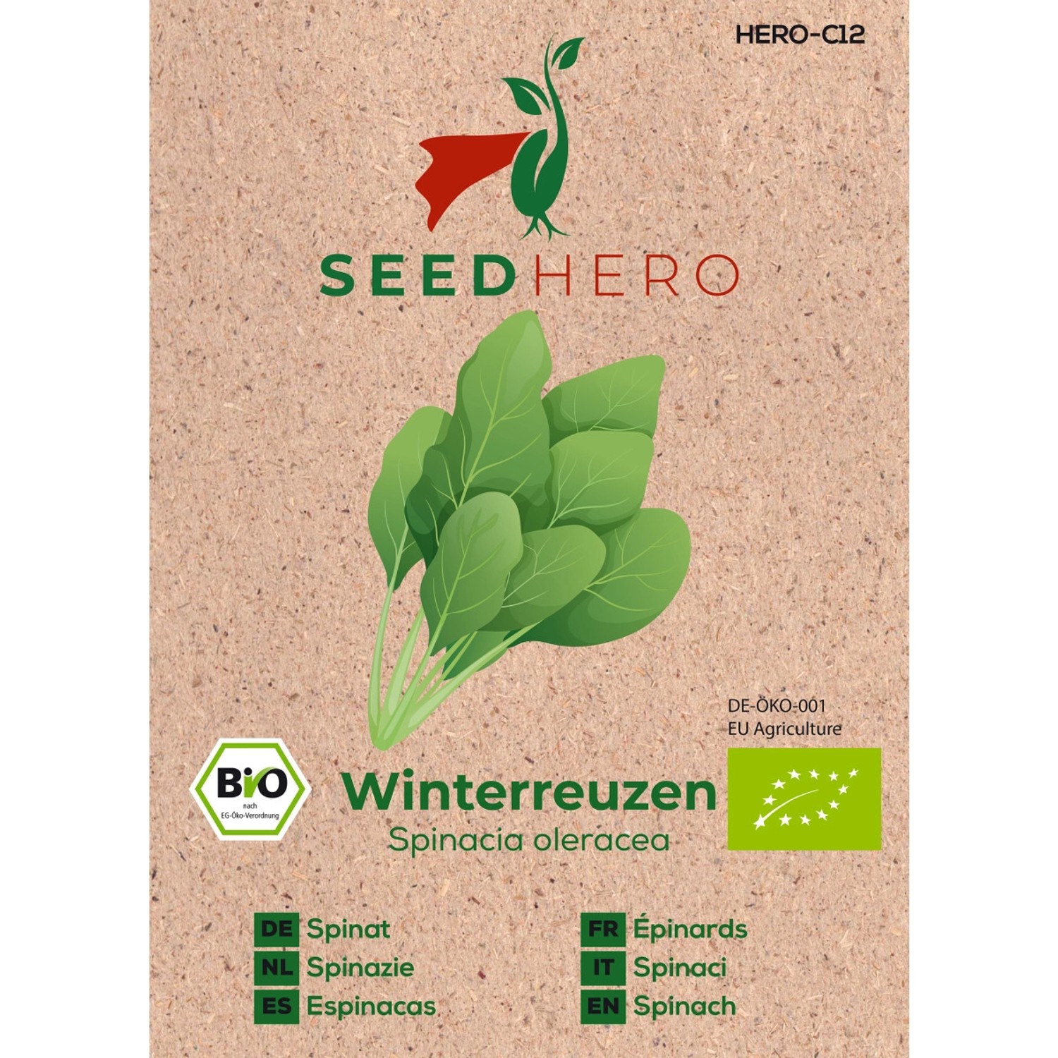 Seedhero BIO Spinat Winterreuzen Samen günstig online kaufen