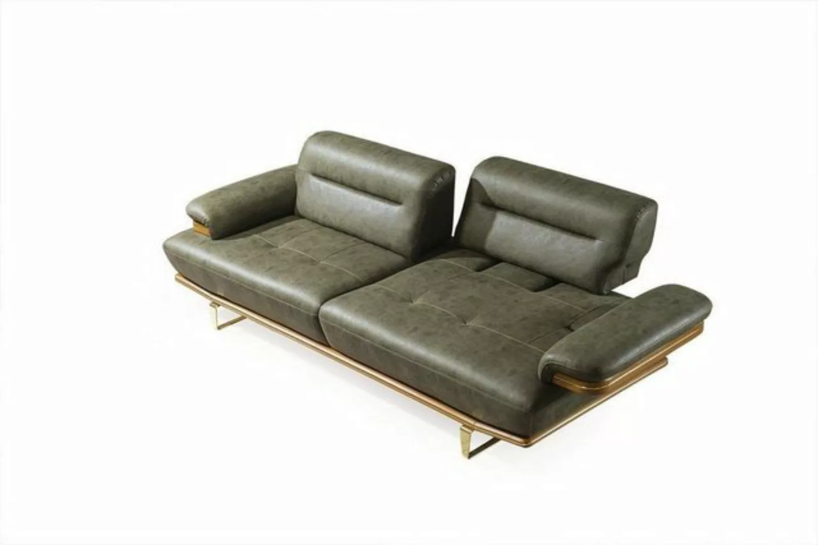 JVmoebel Sofa Dreisitzer Sofa 3 Sitzer Luxus Sofas Wohnzimmer Couch Leder C günstig online kaufen
