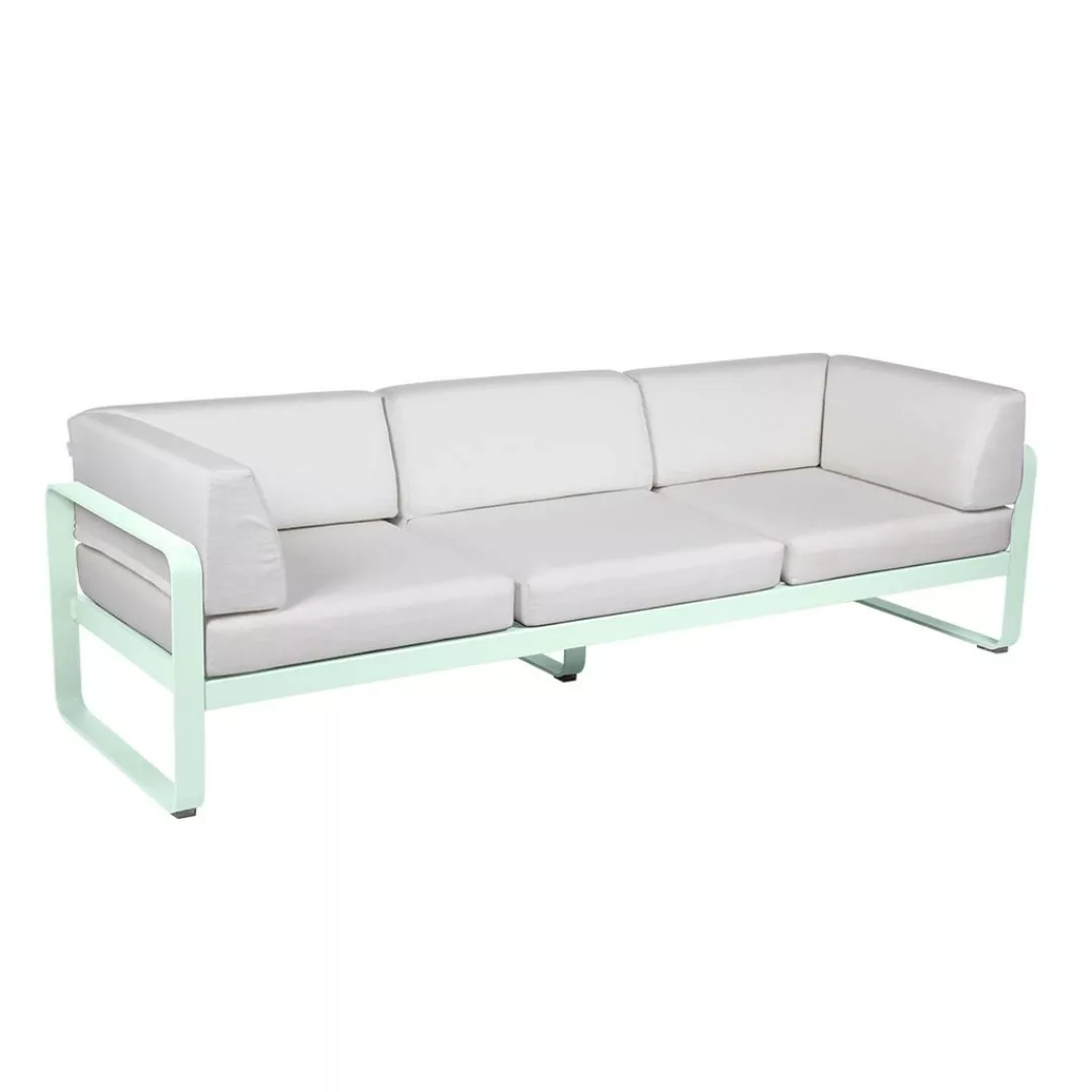 Bellevie 3-Sitzer Club Sofa Outdoor A7 Gletscherminze 81 Grauweiß günstig online kaufen