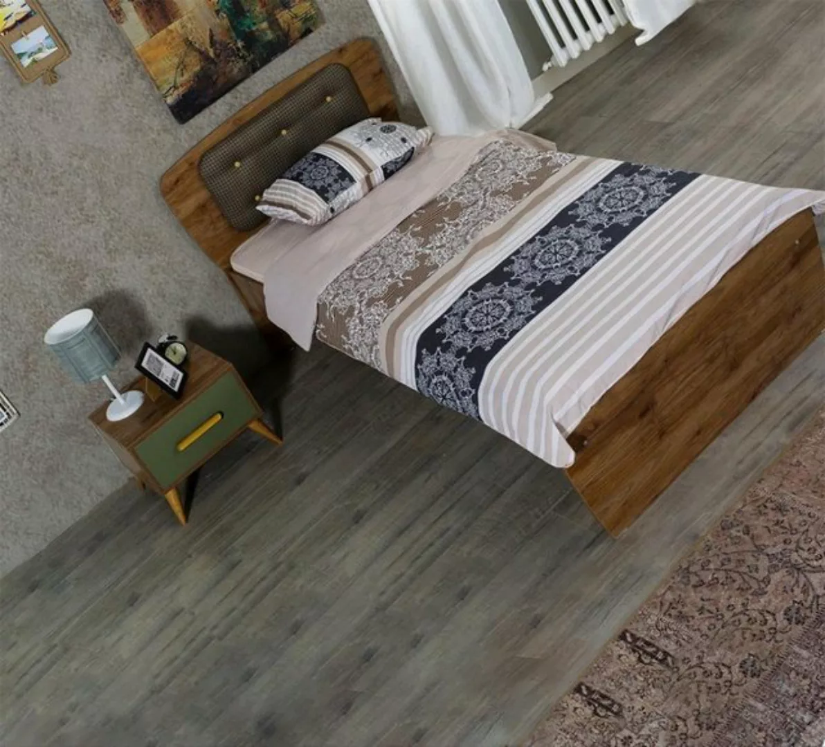 JVmoebel Bett Bett Kinderbett Schlafzimmer Design Luxus Möbel Holz Jugendzi günstig online kaufen