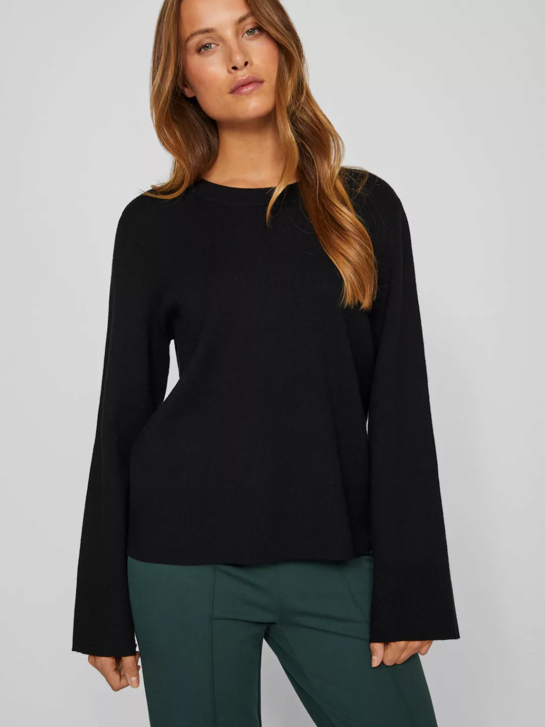 Vila Rundhalspullover "VICASSIE O-NECK L/S KNIT TOP - NOOS" günstig online kaufen