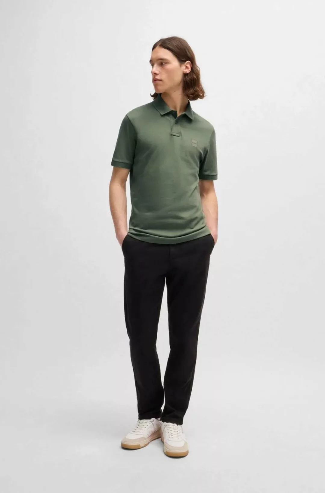 BOSS Polo Shirt Passenger Open Grün - Größe L günstig online kaufen