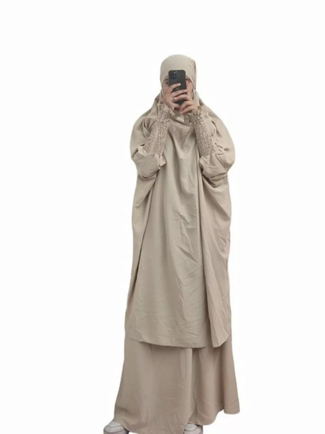 HELLO MISS Maxikleid Islamische Abaya Jilbab Set 2 Teilig Oberteil & Rock K günstig online kaufen