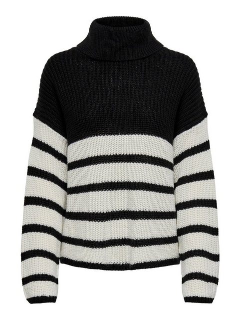 JACQUELINE de YONG Strickpullover Strickpullover Gestreift Rollkragen JDYJU günstig online kaufen